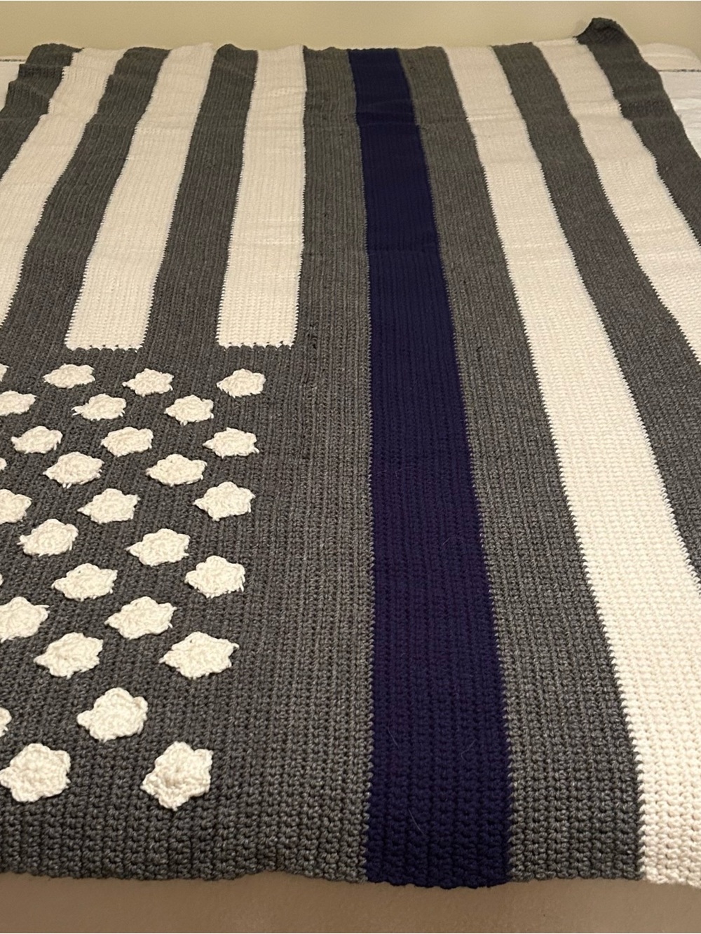 Custom made Thin blue Line Blanket